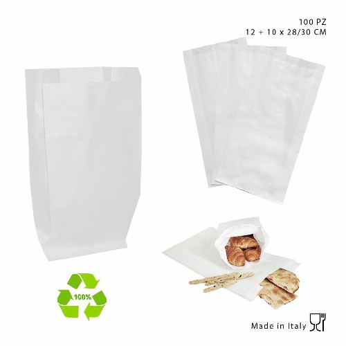 [8010151011239] BUSTA CARTA C/SOFFIETTO 12+10X28/30 100PZ