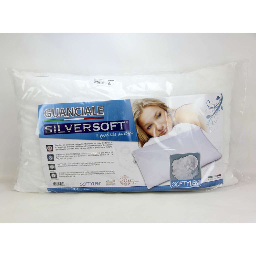 [8011666000220] GUANCIALE LETTO SILVERSOFT C/CERNIERA 800GR.