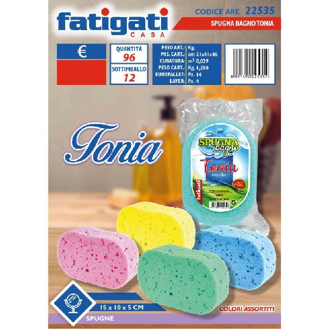 [8011690225354] SPUGNA BAGNO OVALE TONIA