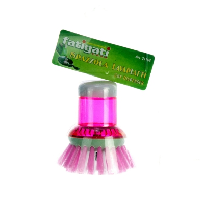 [8011690241651] SPAZZOLA LAVAPIATTI C/DISPENSER PER DETERSIVO