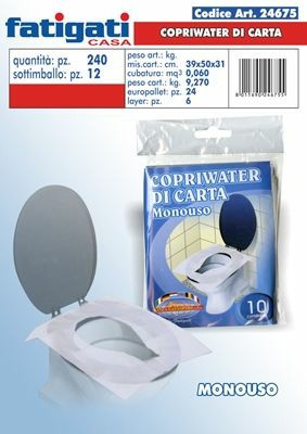 [8011690246755] COPRIWATER DI CARTA MONOUSO 10PZ