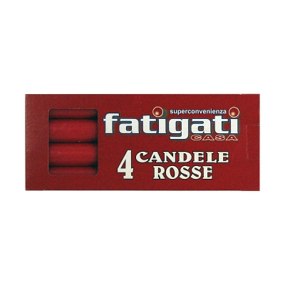 [8011690255399] CANDELE ROSSE 4 PZ.