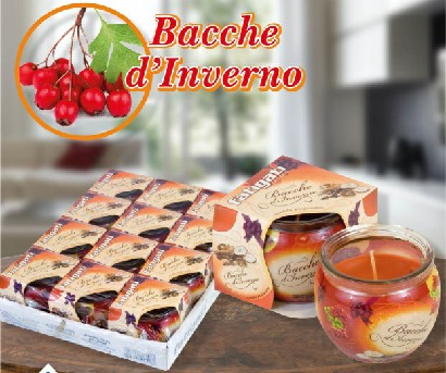 [8011690295487] VASETTO VETRO C/CANDELA BACCHE