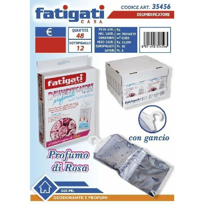 [8011690354566] DEUMIDIFICATORE C/GANCIO 500ML ROSA