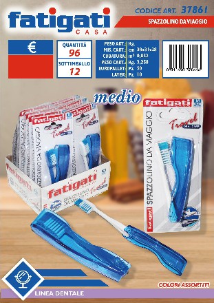 [8011690378616] SPAZZOLINO X DENTI DA VIAGGIO MEDIO
