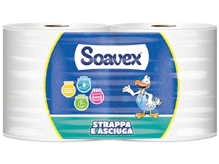 [8013824809225] SOAVEX BOBINA 2X400 STR.STRAPPA E ASCIUGA