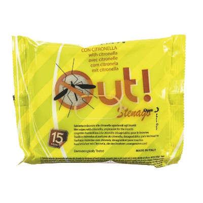 [8014002000168] SALVIETTE REPELLENTI ANTI-ZANZARE ALLA CITRONELLA