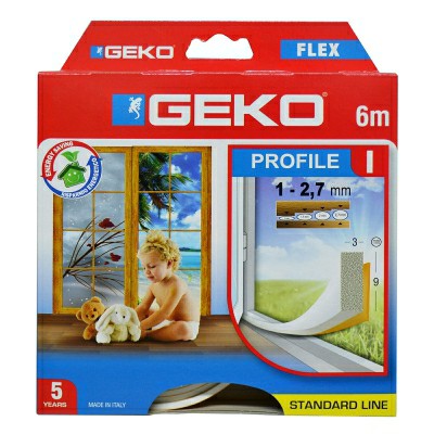 [8014846300066] PARAFREDDO ADESIVO PVC 6M 3X9MM PROFILO I BIANCO