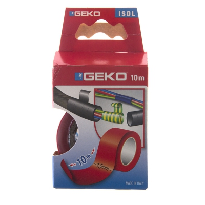 [8014846530449] NASTRO ISOLANTE 15MMX10M ROSSO