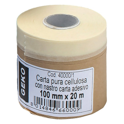 [8014846660009] BOBINETTA CARTA + NASTRO CARTA ADESIVO 100MMX20M