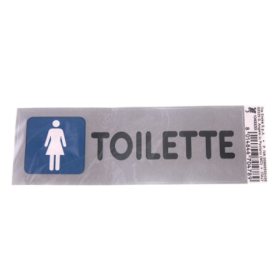 [8014846704789] TARGHETTA ADESIVA CM15X5 TOILETTE (DONNE)