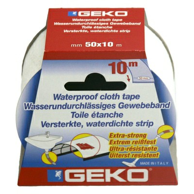 [8014846950124] NASTRO TELATO USA 50MMX10M BIANCO CON GUAINA