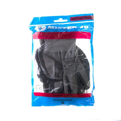 [8014846990731] GUANTI NITRILE GRIGIO / NERO TAGLIA 9