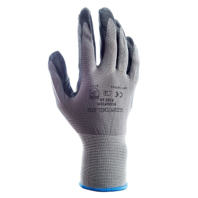 [8014846990748] GUANTI NITRILE GRIGIO / NERO TAGLIA 10