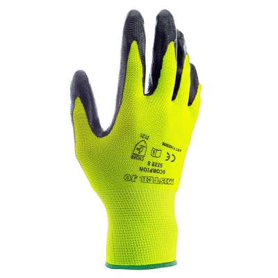[8014846990830] GUANTI NITRILE VERDE / NERO TAGLIA 9
