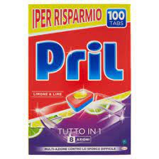 [8015100569823] PRIL 100 TABS TUTTO IN 1 8 ACTIONS