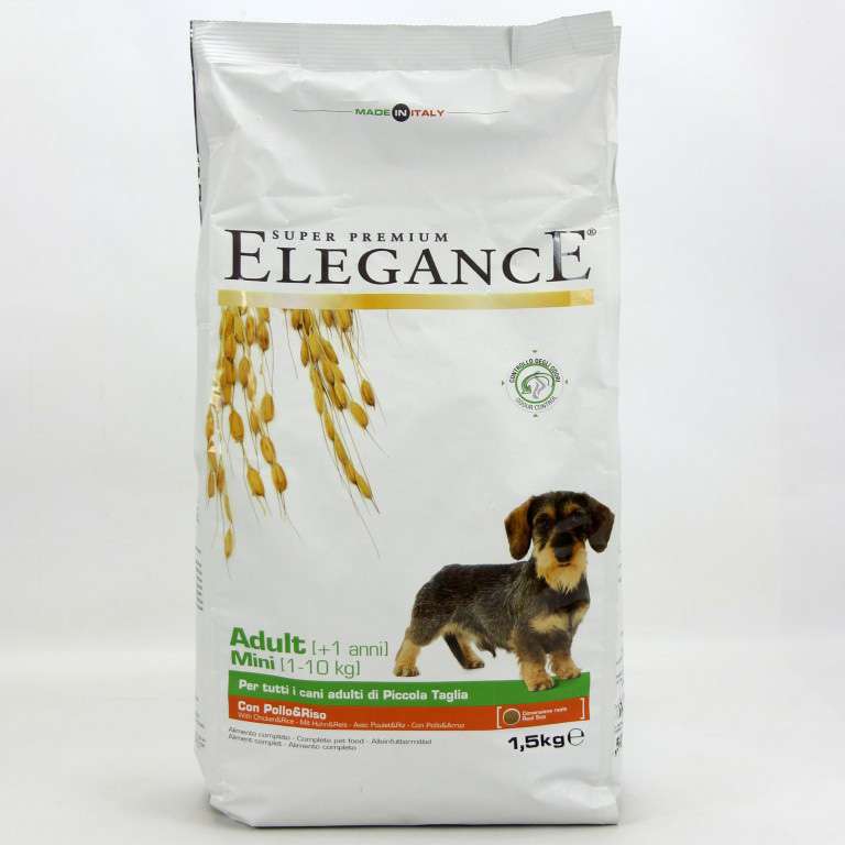 [8015699914158] ELEGANCE DOG AD.MINI POLLO RISO KG.1.5