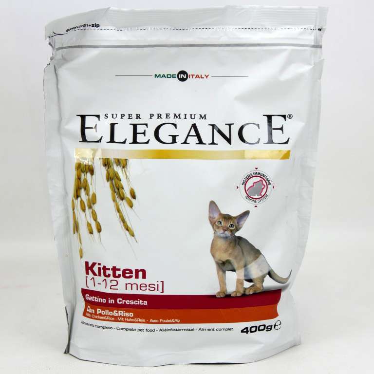[8015699914172] ELEGANCE CAT KITTEN CON POLLO GR.400