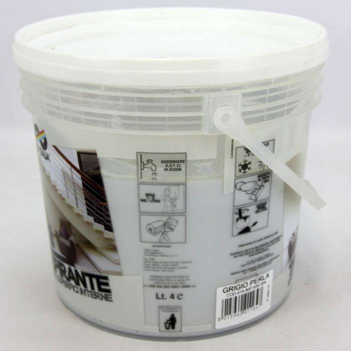 [8015960011647] PITTURA STRAPIRANTE GRIGIO PERLA 4LR