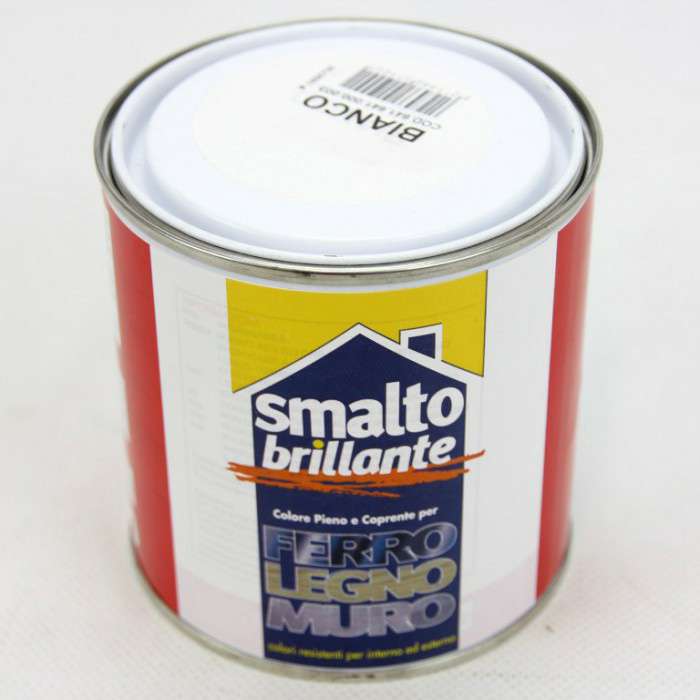 [8015960019001] SMALTO BRILLANTE UNIVERSALE BIANCO 500ML