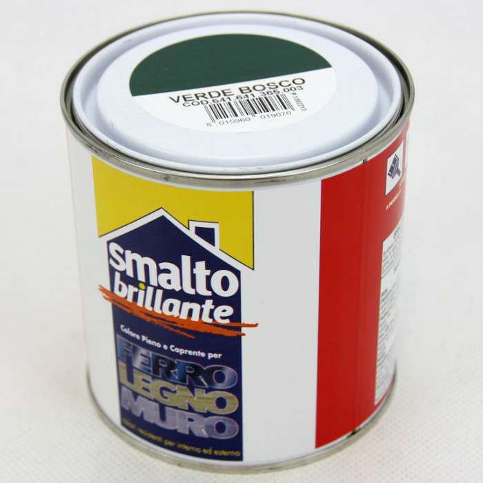 [8015960019070] SMALTO BRILLANTE UNIVERSALE VERDE BOSCO 500ML