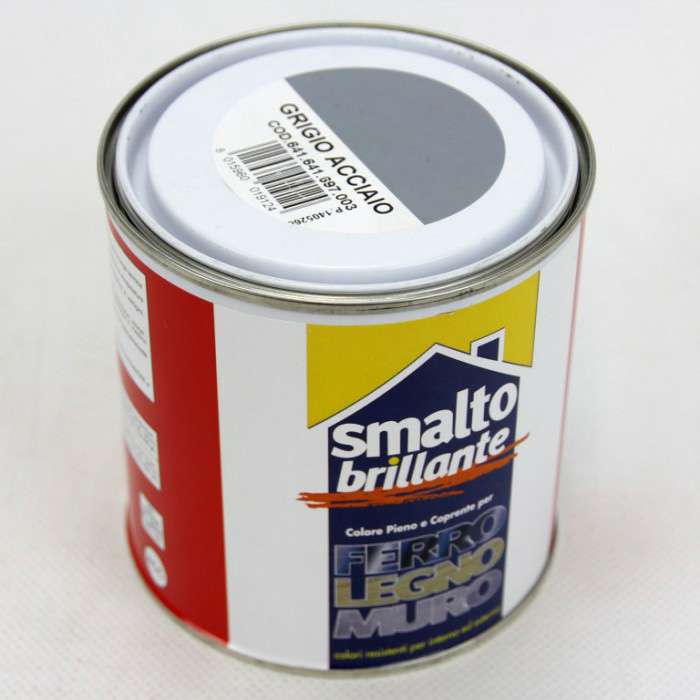 [8015960019124] SMALRO BRILLANTE UNIVERSALE GRIGIO ACCIAO 500ML