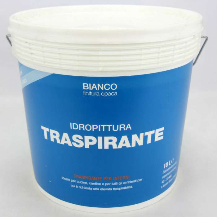 [8015960402827] IDROPITTURA TRASPIRANTE BIANCO 10LT