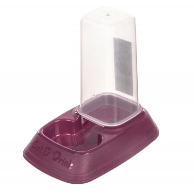 [8016040100879] DISPENSER ACQUA/CROCCHETTE PER CANI GATTI 0,7L