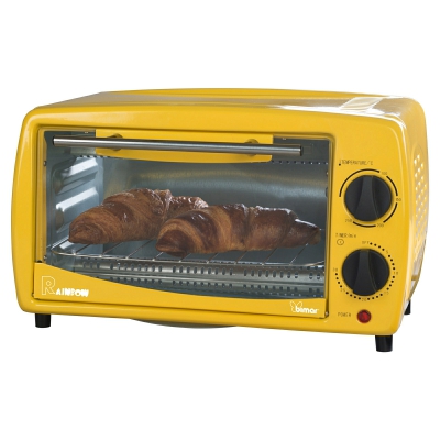[8016117016430] FORNO ELETTRICO 9LT RAINBOW GIALLO