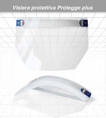 [8016123144370] VISIERA DI PROTEZIONE IN PVC 30X20CM