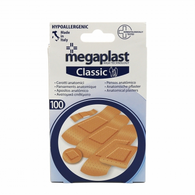 [8017990112400] MEGAPLAST CEROTTI CLASSICI 100PZ