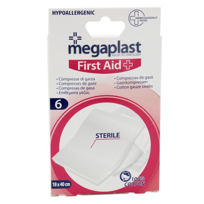 [8017990114954] MEGAPLAST COMPRESSE 18X40 STERILI 6PZ