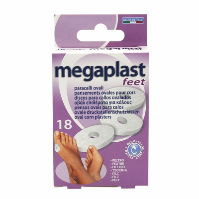 [8017990130510] MEGAPLAST PARACALLI OVALI FELTRO 18PZ