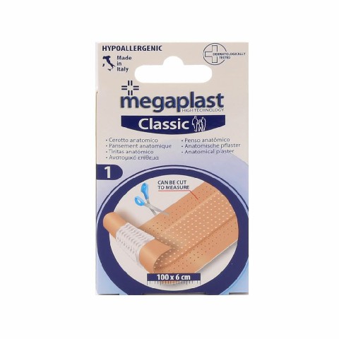 [8017990182120] MEGAPLAST 1 CEROTTO IN STRISCIA 100X6 PE