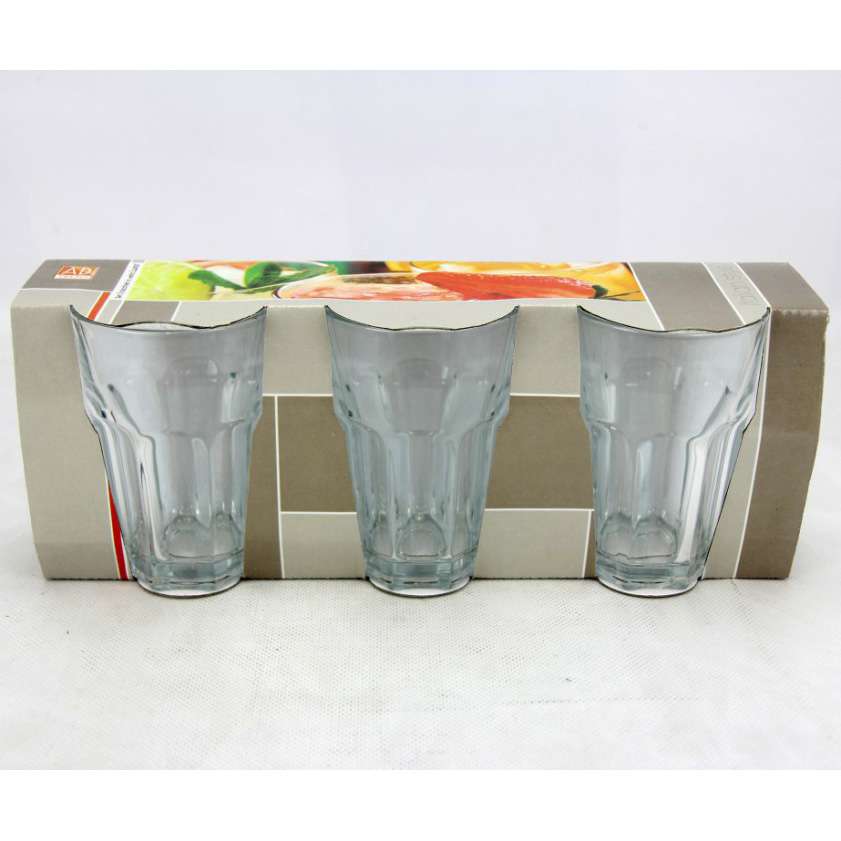 [8021785341050] S/3 BICCHIERI VETRO LUXOR 36CL