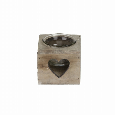 [8021785406810] PORTACANDELA LEGNO+VETRO CM8X8XH7