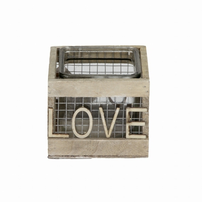 [8021785406940] P/CAND VETRO+LEGNO 12X12XH10,5