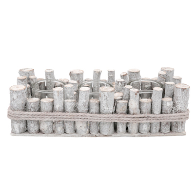 [8021785501119] PORTACANDELA LEG+VET 3CAND 36X15XH11CM