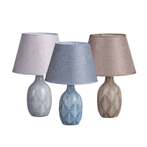 [8021785685604] LAMPADA CERAM DARCY ASS3COL D25XH39
