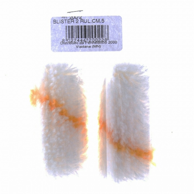 [8022446200228] RICAMBI RULLINO RIGA GIALLA 5CM 2PZ