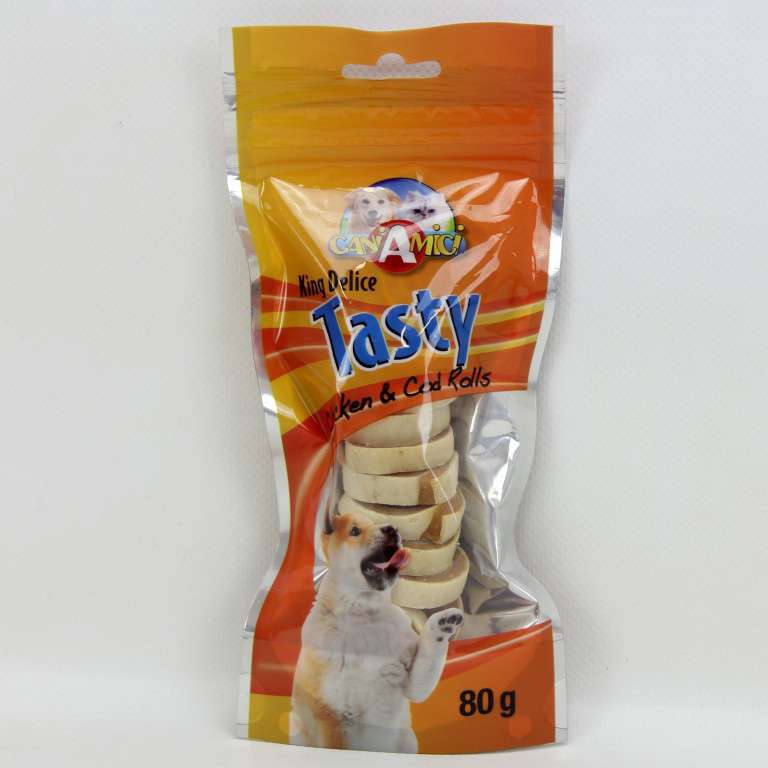 [8023222103641] KING DELICE TASTY SUSHI MERLUZZO/POLLO 80G