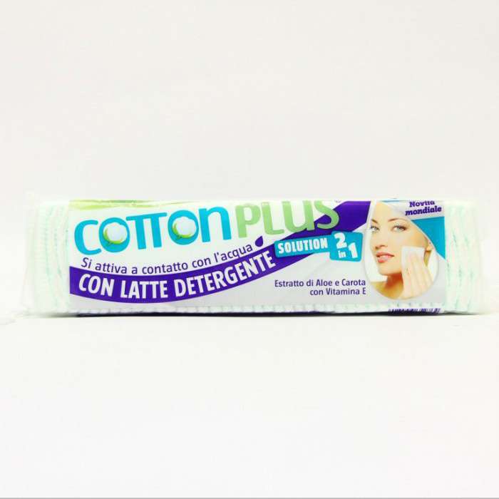 [8023546652764] COTTON PLUS SOLUTION 2IN1 80PZ MINI ALOE