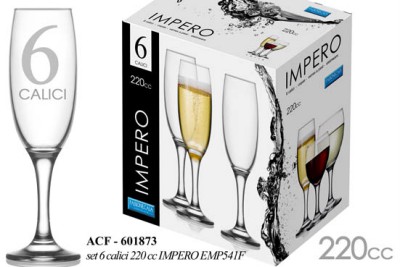 [8025569601873] 6 CALICI FLUTE IMPERO 220CC