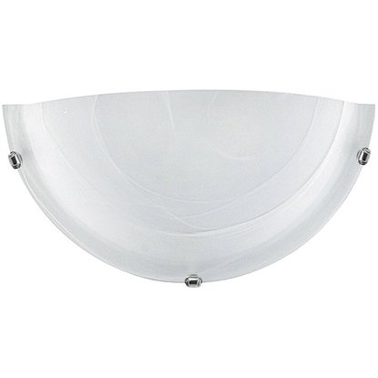 [8026566008658] PLAFONIERA MEZZA BIANCA