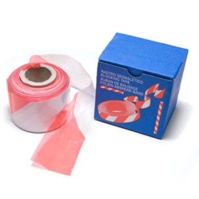 [8026978000202] NASTRO SEGNALETICO BIANCO/ROSSO 70MMX200MT
