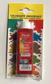 [8032060010318] COLORANTE UNIVERSALE 40 ML ROSSO VIVO IN BLISTER B