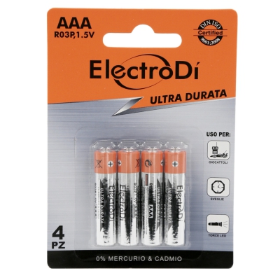 [8032089004862] PILE ZINCO CARBONE AAA R03P 4B