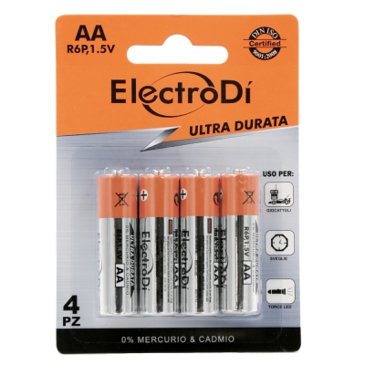 [8032089004879] PILE ZINCO CARBONE AA R6P 4B