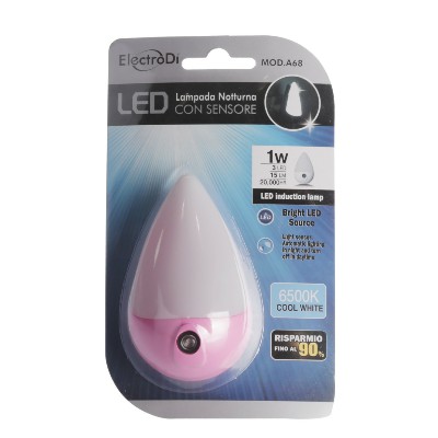 [8032089005524] LAMPADA NOTTURNA LED SENSORE LAMPADA NO