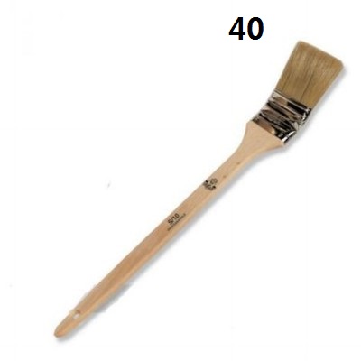 [8032625292630] PENNELLO RADIATORE CURVATO MANICO LEGNO 40MM